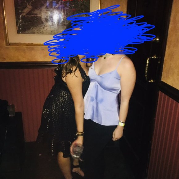 SOLD: NOT ON POSHMARK -  Banana Republic Purple Layered Top - Picture 6 of 6